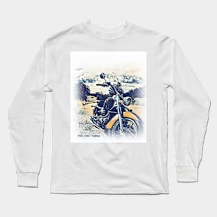 Motorbike on Road Long Sleeve T-Shirt